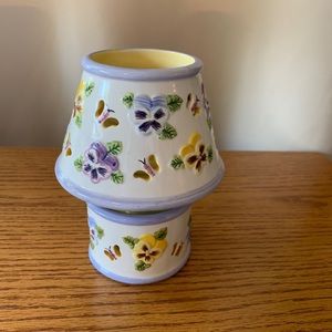 Ceramic Lamp Candle Holder with Candle